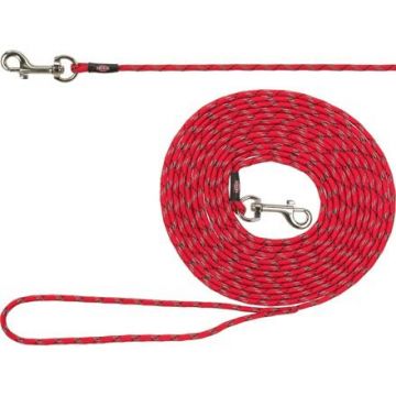 JUNIOR stopovací vodítko pro štěňata, XXS-XS: 4m/o 4 mm, červená