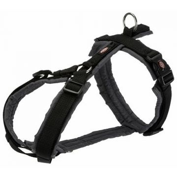 Trekingový postroj PREMIUM, S-M: 44-53 cm, 20 mm, černá/grafit