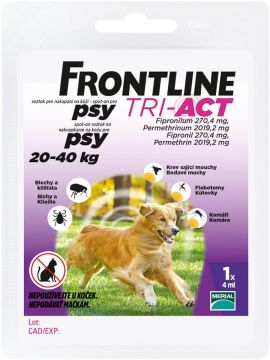 Frontline Tri-Act pro psy Spot-on L (20-40 kg) 1 pip