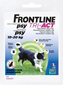 Frontline Tri-Act pro psy Spot-on M (10-20 kg) 1 pip
