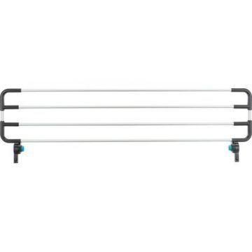 Horní mřížka k #13201 univerzální mříž, 92 × 27 × 4 cm, světle šedá/stříbrná