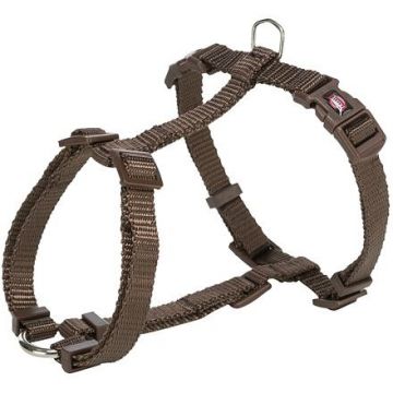 H-postroj PREMIUM, M-L: 52-75 cm/ 20 mm, lískový ořech