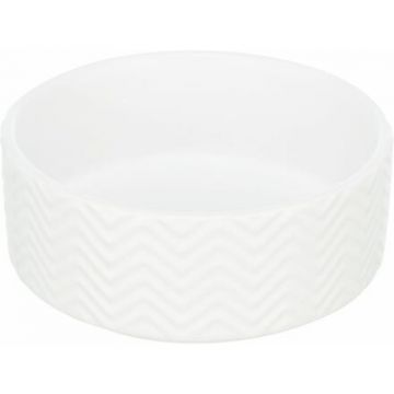 Keramická miska 0,4 l/o 13 cm, vroubkovaná, bílá