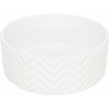 Keramická miska 1,6 l/o 20 cm, vroubkovaná, bílá