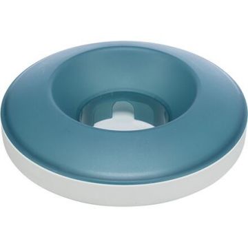 Rocking Bowl, houpací miska k pomalému krmení, 0,5 l/o 23 cm, plastic, šedá/modrá