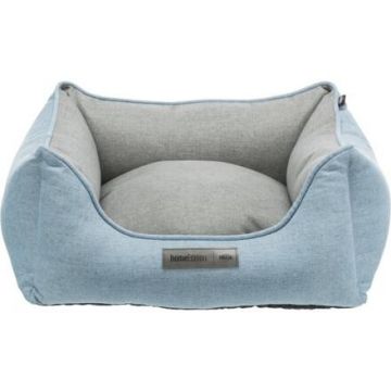 Obdélníkový pelech LONA, 80 x 60 cm, světlemodrá/šedá