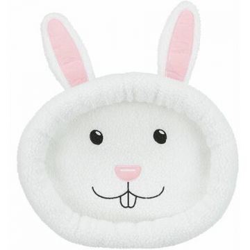 Pelíšek RABBIT pro králíky, ovál, 40 x 33 cm, bílá