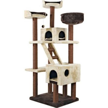 Škrabadlo FELICITAS, 190 cm, 2 kukaně/3 odpočívadla, béžová/hnědá