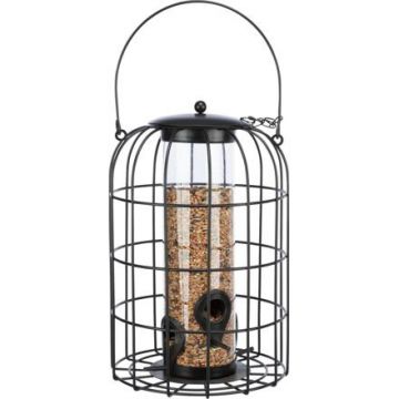 Zásobník na krmivo s ochrannou mřížkou, 950 ml / o 17 × 26 cm, černá