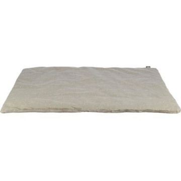 Xmas LUCIANO vánoční plyšová podložka, 90 x 70 cm, béžová/zlatá