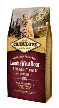 Carnilove Cat Lamb & Wild Boar Adult Sterilised 2kg