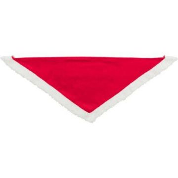 Xmas NECKERCHIEF - vánoční sametový šátek, červená