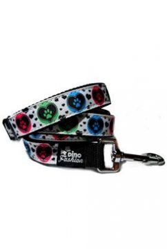 Vodítko DINOFASHION popruhové Heart Paw 180/2,5cm