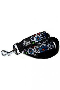 Vodítko DINOFASHION popruhové Kytičky 180/2,5cm