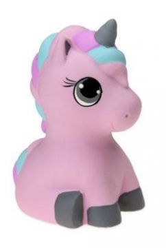 Hračka pes Jednorožec růžový 7,5cm latex KAR