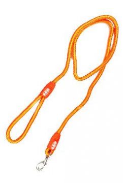 Vodítko BUSTER Reflective lanové 120cm/8mm oranžové