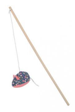 Hračka kočka udice ETHICAT FLORAL myš catnip Zolux