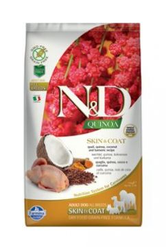 N&D GF Quinoa DOG Skin&Coat Quail & Coconut 2,5kg