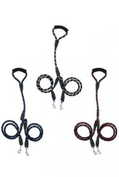 Vodítko pro psy dvojité 150cm 3 barvy