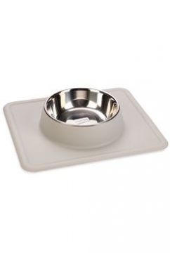 Miska nerez se silikon podložkou bílá 350ml KAR