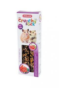 Pochoutka CRUNCHY STICK rybíz/jeřabina pro křečky