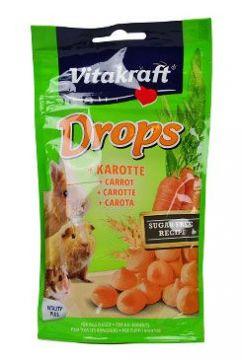 Vitakraft Rodent Rabbit poch. Drops carrots 75g