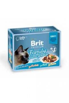 Brit Premium Cat D Fillets in Gravy Family Plate 1020g