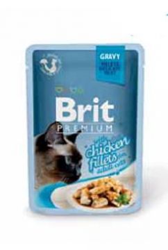 Brit Premium Cat D Fillets in Gravy With Chicken 85g