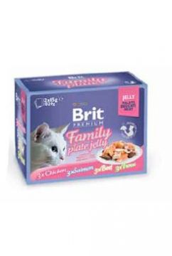 Brit Premium Cat D Fillets in Jelly Family Plate 1020g