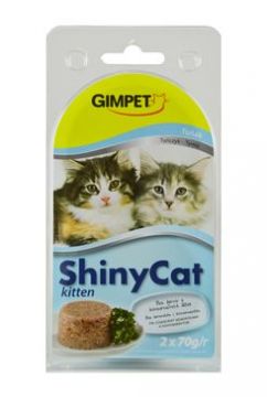 Gimpet kočka konz. ShinyCat Junior tuňák 2x70g