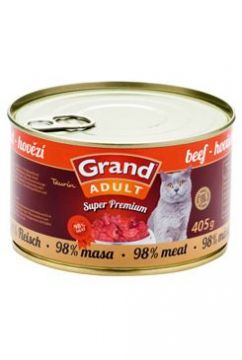 GRAND konz. Superpremium kočka hovězí 405g
