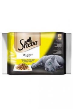 Sheba kapsa Delicacy drůbeží výběr 4pack 4x 85g