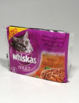 Whiskas kapsa Klasický výběr se zeleninou 4x100g