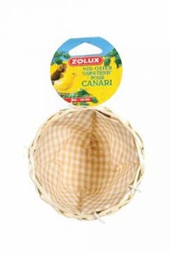 Hnízdo pro ptáky do klece proutěné 11cm