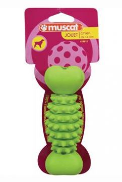 Hračka pes kost BONE tvrdá guma 20cm mix barev