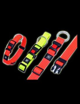 Obojek nylon ART Sportiv reflex 30-45/15 Oranž