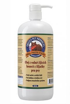 Lososový olej pes Grizzly Wild Salmon 1000ml