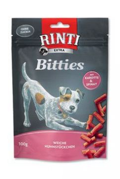 Rinti Dog pochoutka Extra Mini-Bits mrkev+špenát 100g