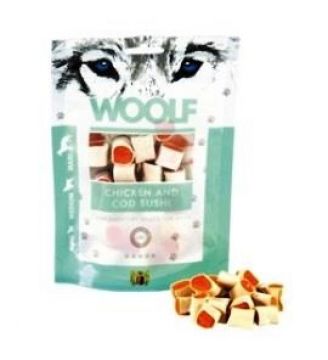 WOOLF pochoutka chicken and cod sushi 100g