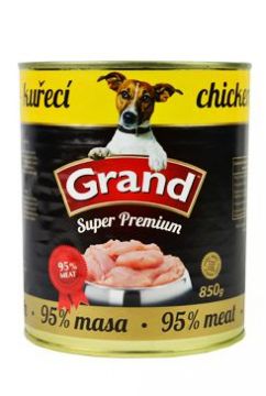 GRAND konz. Superpremium pes drůbeží 850g
