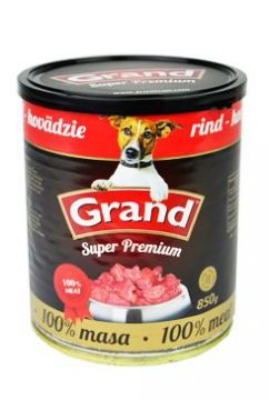 GRAND konz. Superpremium pes hovězí 850g